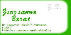 zsuzsanna barat business card